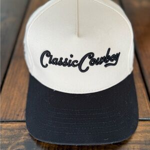 Classic Cowboy Beige and Black Cap